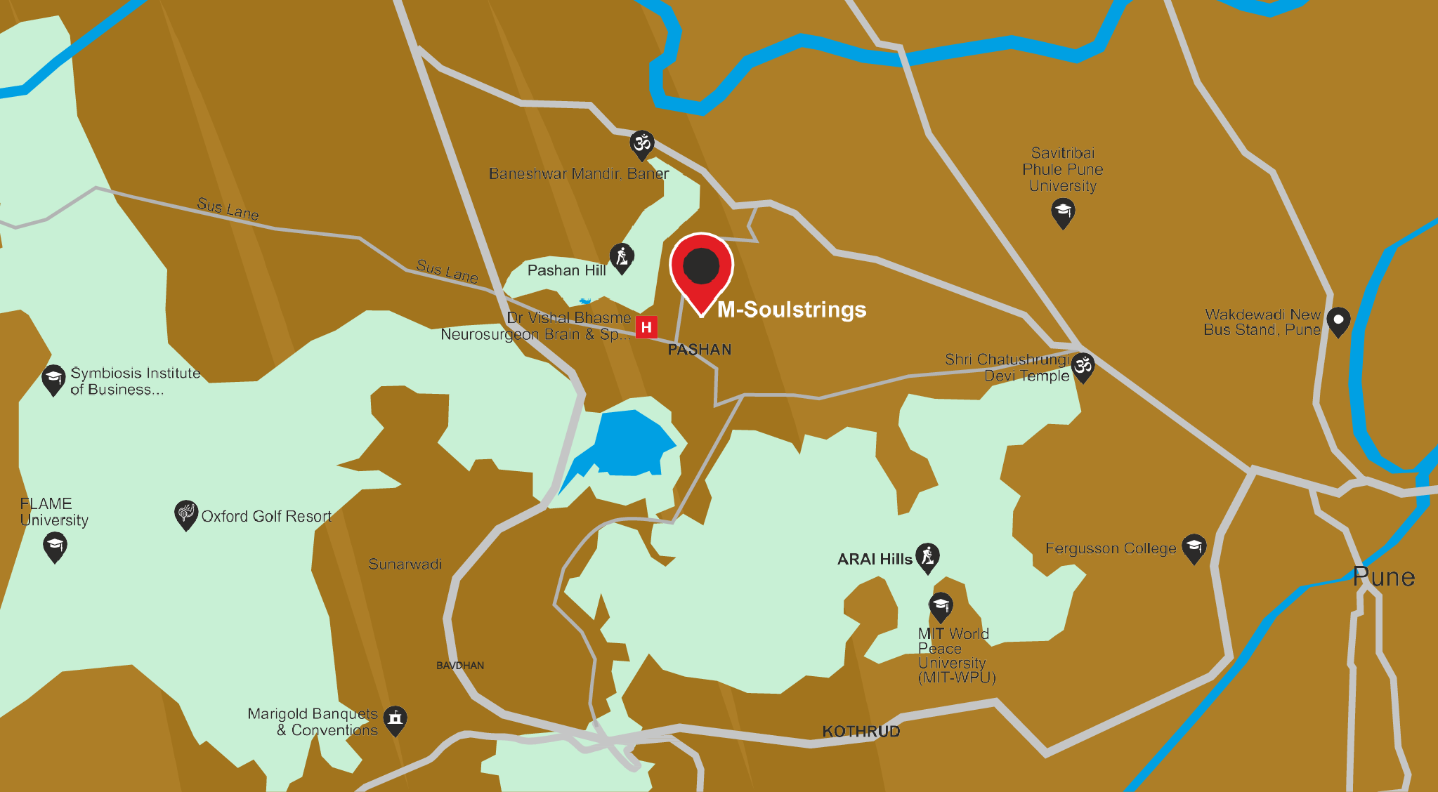 Malpani Soulstrings - Location Map (Representative)